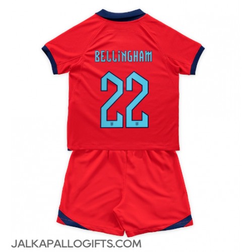 Englanti Jude Bellingham #22 Vieras Peliasu Lasten MM-kisat 2022 Lyhythihainen (+ Lyhyet housut)